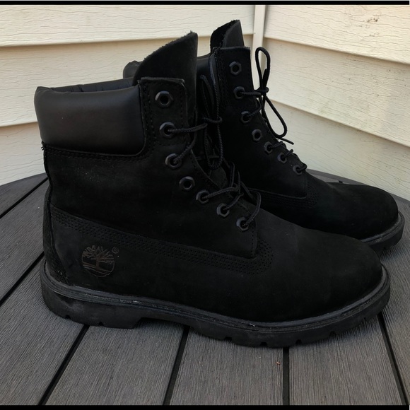 Black timberland men’s waterproof boots size 8 - Picture 3 of 5
